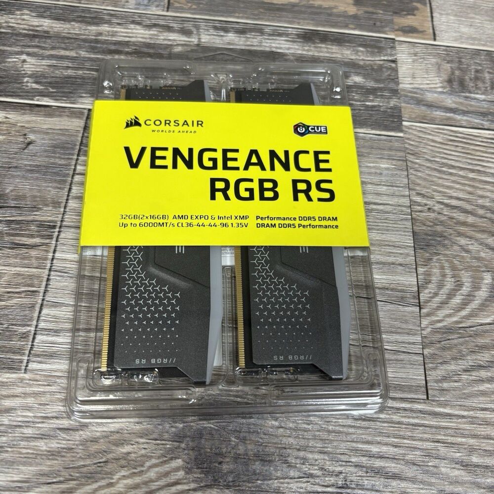 CORSAIR Vengeance RGB RS DDR5 RAM 32GB (2x16GB) 6000MHz (CMG32GX5M2E6000Z36)